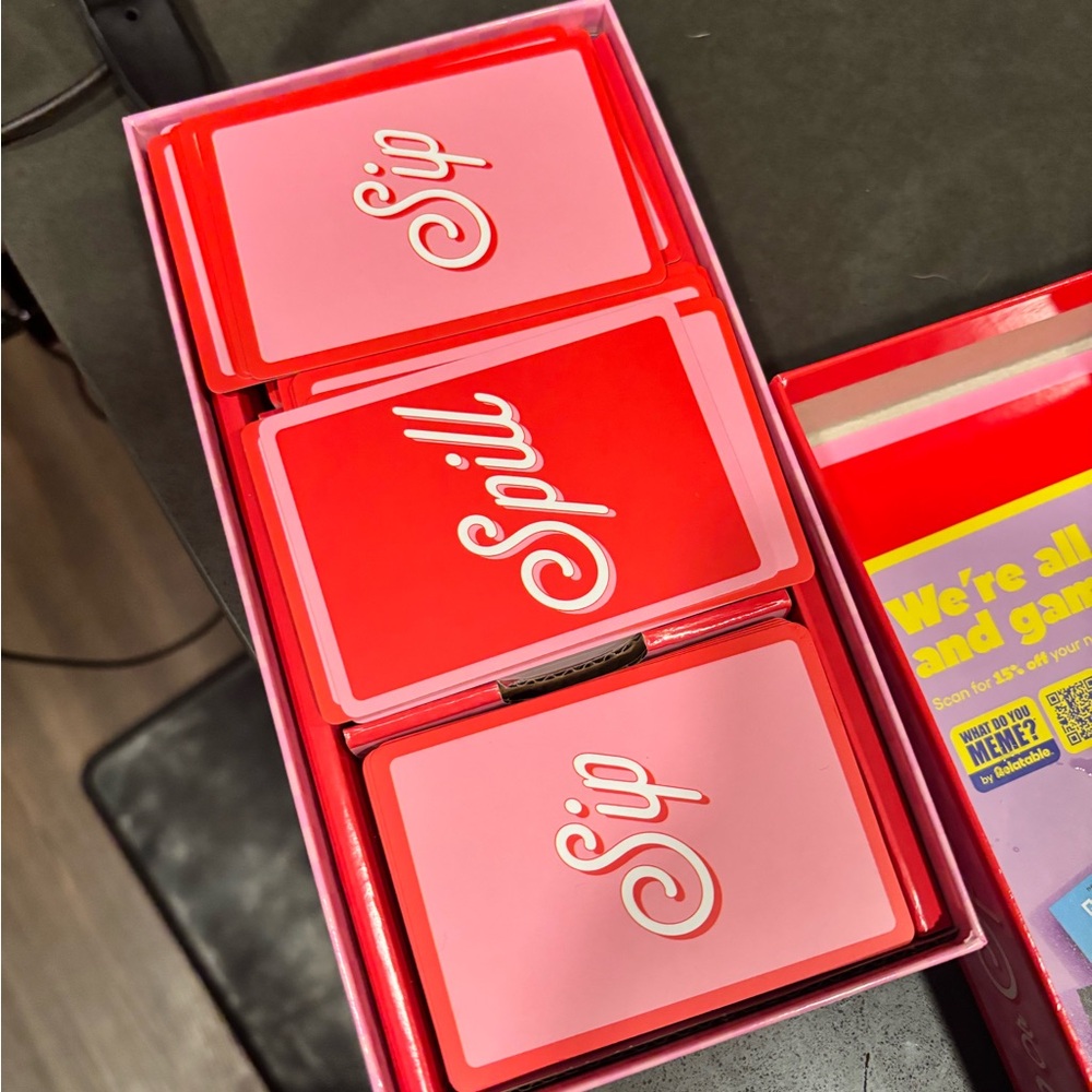 Sip and Spill Card Game